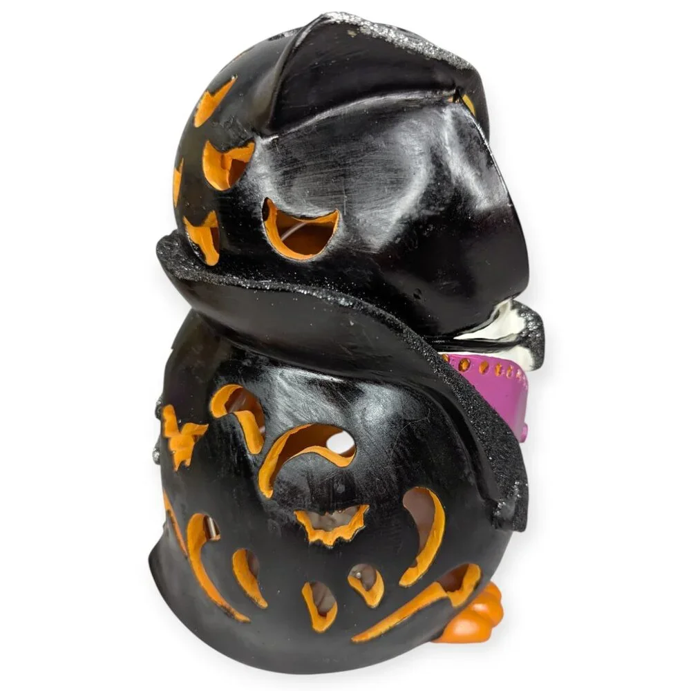 Cracker Barrel Halloween LED Color Changing Owl Decor NIB